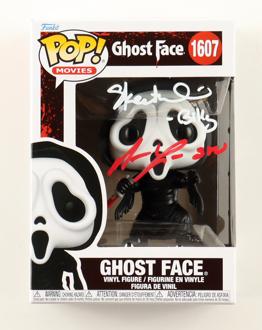 Matthew Lillard & Skeet Ulrich Signed "Ghost Face" #1607 Ghost Face Funko Pop! Vinyl Figure Inscribed "Stu" & "Billy" (JSA) at PristineAuction.com Matthew Lillard & Skeet Ulrich Signed "Ghost Face" #1607 Ghost Face Funko Pop! Vinyl Figure Inscribed "Stu" & "Billy" (JSA) at PristineAuction.com