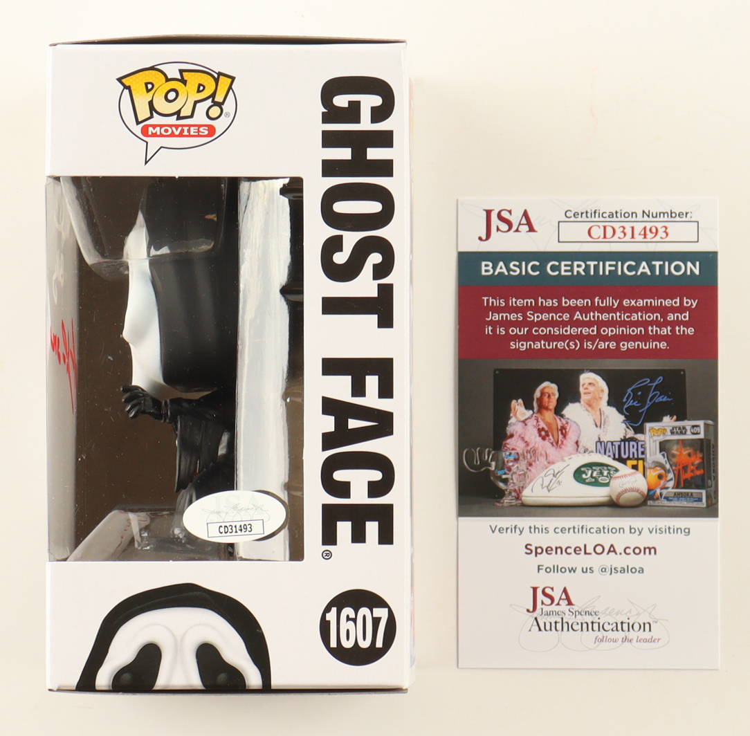Matthew Lillard & Skeet Ulrich Signed "Ghost Face" #1607 Ghost Face Funko Pop! Vinyl Figure Inscribed "Stu" & "Billy" (JSA) at PristineAuction.com Matthew Lillard & Skeet Ulrich Signed "Ghost Face" #1607 Ghost Face Funko Pop! Vinyl Figure Inscribed "Stu" & "Billy" (JSA) at PristineAuction.com