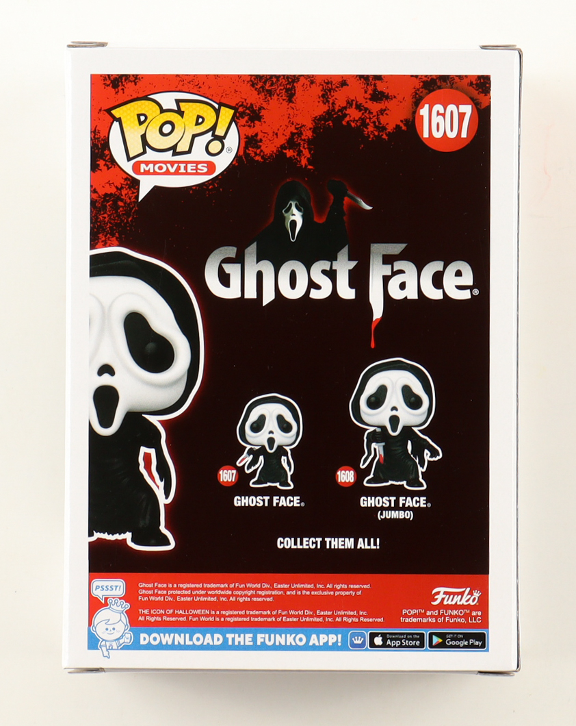 Matthew Lillard & Skeet Ulrich Signed "Ghost Face" #1607 Ghost Face Funko Pop! Vinyl Figure Inscribed "Stu" & "Billy" (JSA) at PristineAuction.com Matthew Lillard & Skeet Ulrich Signed "Ghost Face" #1607 Ghost Face Funko Pop! Vinyl Figure Inscribed "Stu" & "Billy" (JSA) at PristineAuction.com