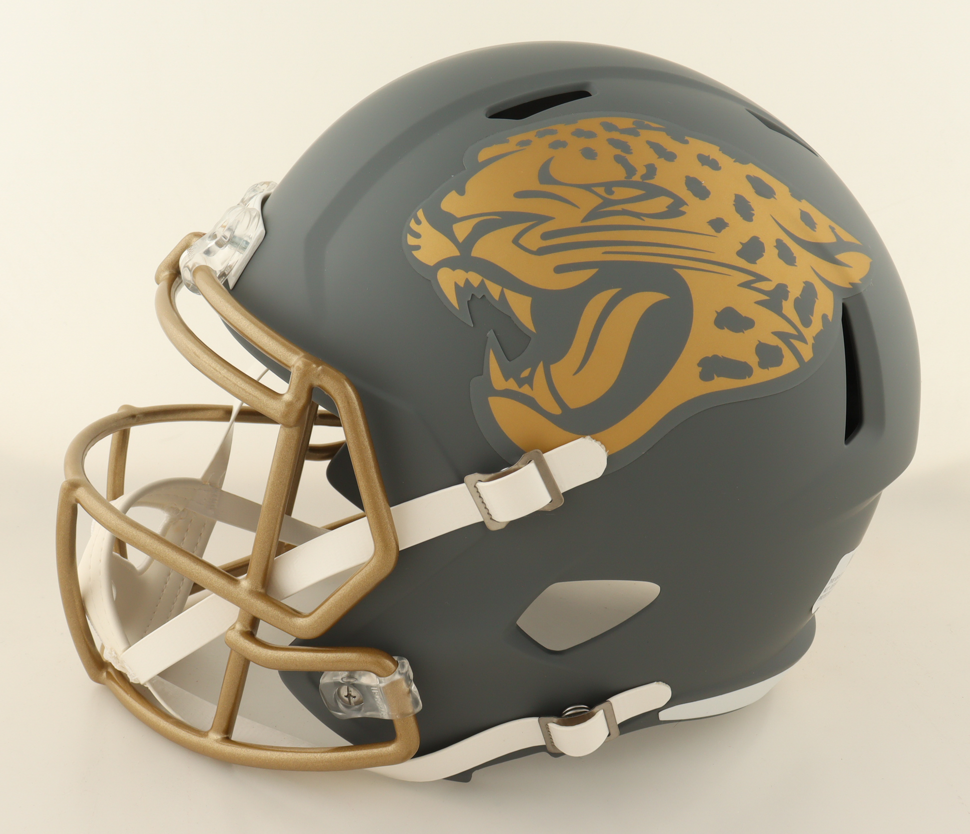 Travis Hunter Signed Jaguars Full-Size Slate Alternate Speed Helmet (Beckett) at PristineAuction.com Travis Hunter Signed Jaguars Full-Size Slate Alternate Speed Helmet (Beckett) at PristineAuction.com