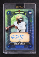 Shedeur Sanders 2024 Wild Card 5 Card Draw Autograph Blue Green #5CDCASS #1/2 RC at PristineAuction.com