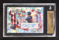 Kyle Teel 2024 Leaf Metal Baseball Top 100 Autographed Pre-Production Proof Crystal Galaxy #NN #1/1 RC (Leaf) at PristineAuction.com