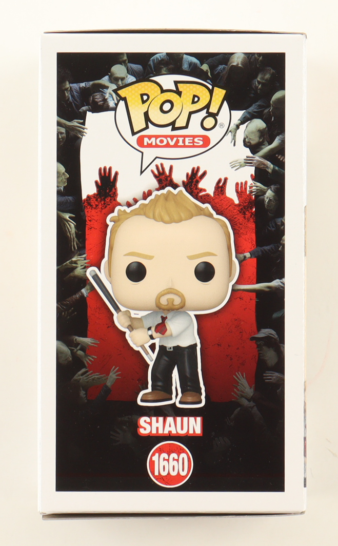 Simon Pegg Signed "Shaun of the Dead" #1660 Shaun Funko Pop! Vinyl Figure Inscribed "Shaun" (JSA) at PristineAuction.com Simon Pegg Signed "Shaun of the Dead" #1660 Shaun Funko Pop! Vinyl Figure Inscribed "Shaun" (JSA) at PristineAuction.com