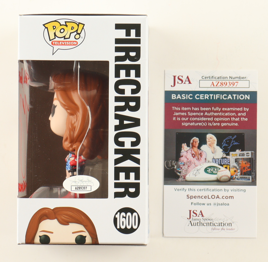 Valorie Curry Signed "The Boys" #1600 Firecracker Funko Pop! Vinyl Figure Inscribed "Hello, Patriots" & "Firecracker" (JSA) at PristineAuction.com Valorie Curry Signed "The Boys" #1600 Firecracker Funko Pop! Vinyl Figure Inscribed "Hello, Patriots" & "Firecracker" (JSA) at PristineAuction.com