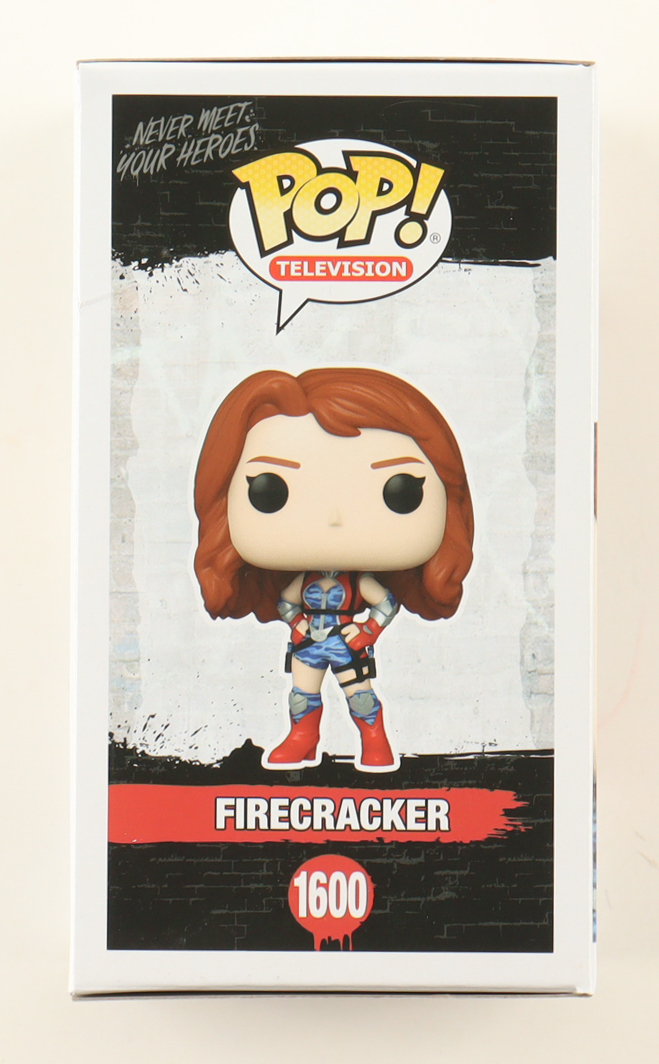 Valorie Curry Signed "The Boys" #1600 Firecracker Funko Pop! Vinyl Figure Inscribed "Hello, Patriots" & "Firecracker" (JSA) at PristineAuction.com Valorie Curry Signed "The Boys" #1600 Firecracker Funko Pop! Vinyl Figure Inscribed "Hello, Patriots" & "Firecracker" (JSA) at PristineAuction.com