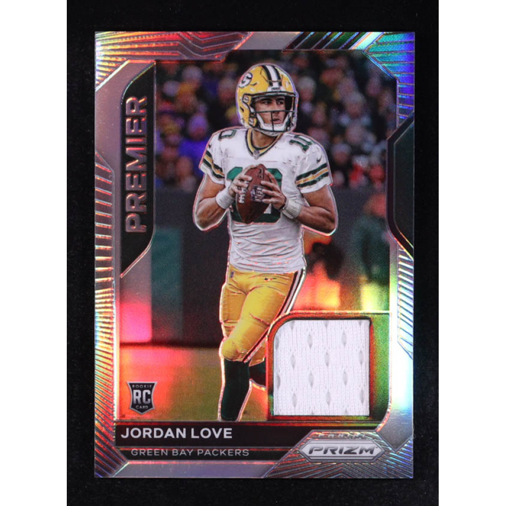 Jordan Love 2020 Panini Premier Prizm Jerseys #6 RC at PristineAuction.com