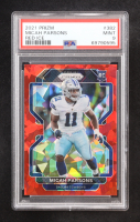 Micah Parsons 2021 Panini Prizm Red Ice #382 RC (PSA 9) at PristineAuction.com