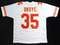 Christian Okoye Signed Jersey (JSA) at PristineAuction.com