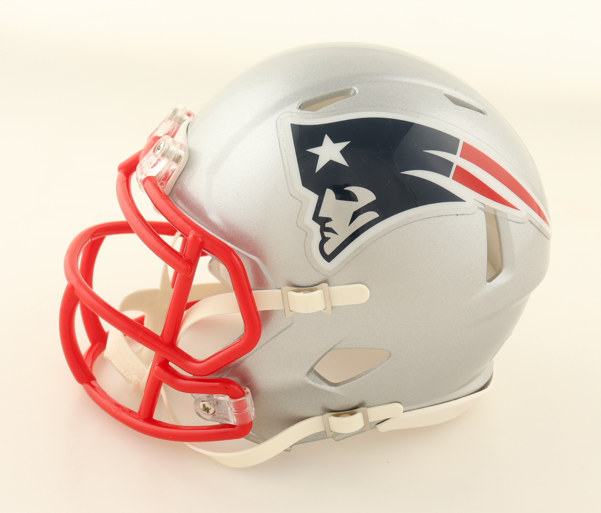 Jarrett Stidham Signed Patriots Speed Mini Helmet (New England Picture) at PristineAuction.com Jarrett Stidham Signed Patriots Speed Mini Helmet (New England Picture) at PristineAuction.com