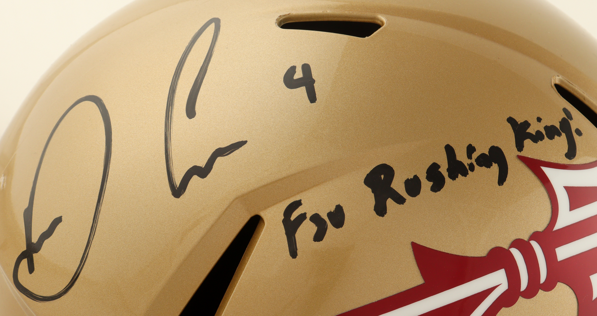 Dalvin Cook Signed Florida State Seminoles Full-Size Speed Helmet Inscribed 'FSU Rushing King!" (JSA) at PristineAuction.com Dalvin Cook Signed Florida State Seminoles Full-Size Speed Helmet Inscribed 'FSU Rushing King!" (JSA) at PristineAuction.com