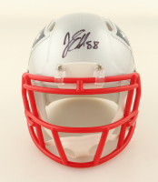 Jaime Collins Signed Patriots Speed Mini Helmet (New England Picture) at PristineAuction.com