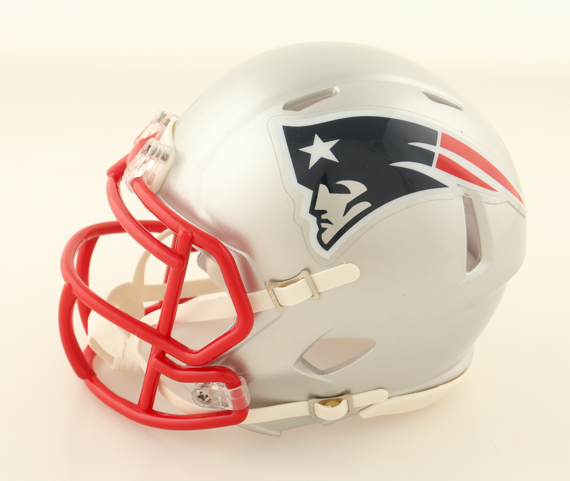 Rhamondre Stevenson Signed Patriots Speed Mini Helmet (JSA) at PristineAuction.com Rhamondre Stevenson Signed Patriots Speed Mini Helmet (JSA) at PristineAuction.com