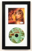 Taylor Swift Signed "The Life of a Showgirl" Custom Framed CD Insert Display (ACOA) at PristineAuction.com
