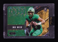 Bo Nix 2023 Wild Card QB1 On the Clock Green Disco #OCWBN2 RC #1/1 at PristineAuction.com