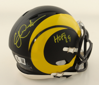 Eric Dickerson Signed Rams Rival Alternate Speed Mini Helmet Inscribed "HOF 99" (Beckett) at PristineAuction.com