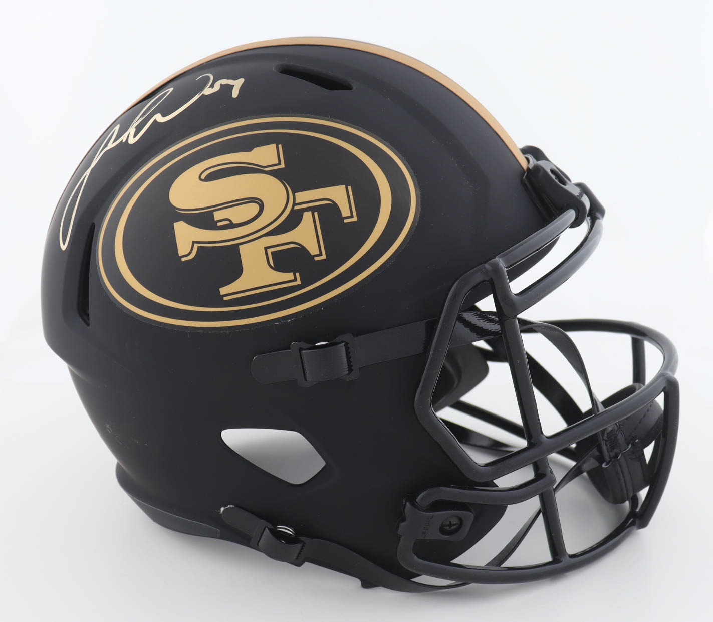 Fred Warner Signed 49ers Full-Size Eclipse Alternate Speed Helmet (Beckett) at PristineAuction.com Fred Warner Signed 49ers Full-Size Eclipse Alternate Speed Helmet (Beckett) at PristineAuction.com