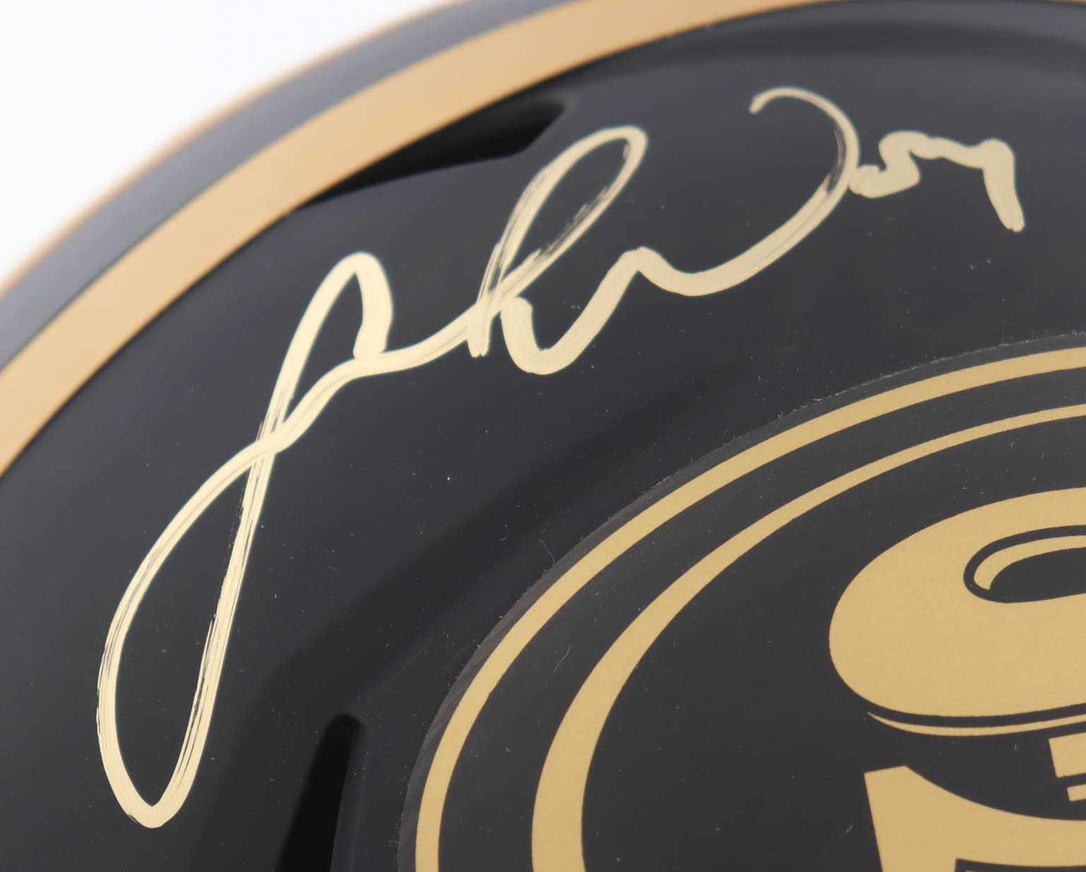 Fred Warner Signed 49ers Full-Size Eclipse Alternate Speed Helmet (Beckett) at PristineAuction.com Fred Warner Signed 49ers Full-Size Eclipse Alternate Speed Helmet (Beckett) at PristineAuction.com