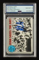 Nolan Ryan Signed 1970 Topps Ryan Saves The Day #197 (PSA | Autograph Graded PSA 10) at PristineAuction.com