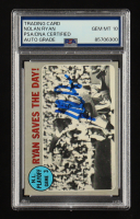 Nolan Ryan Signed 1970 Topps Ryan Saves The Day #197 (PSA | Autograph Graded PSA 10) at PristineAuction.com