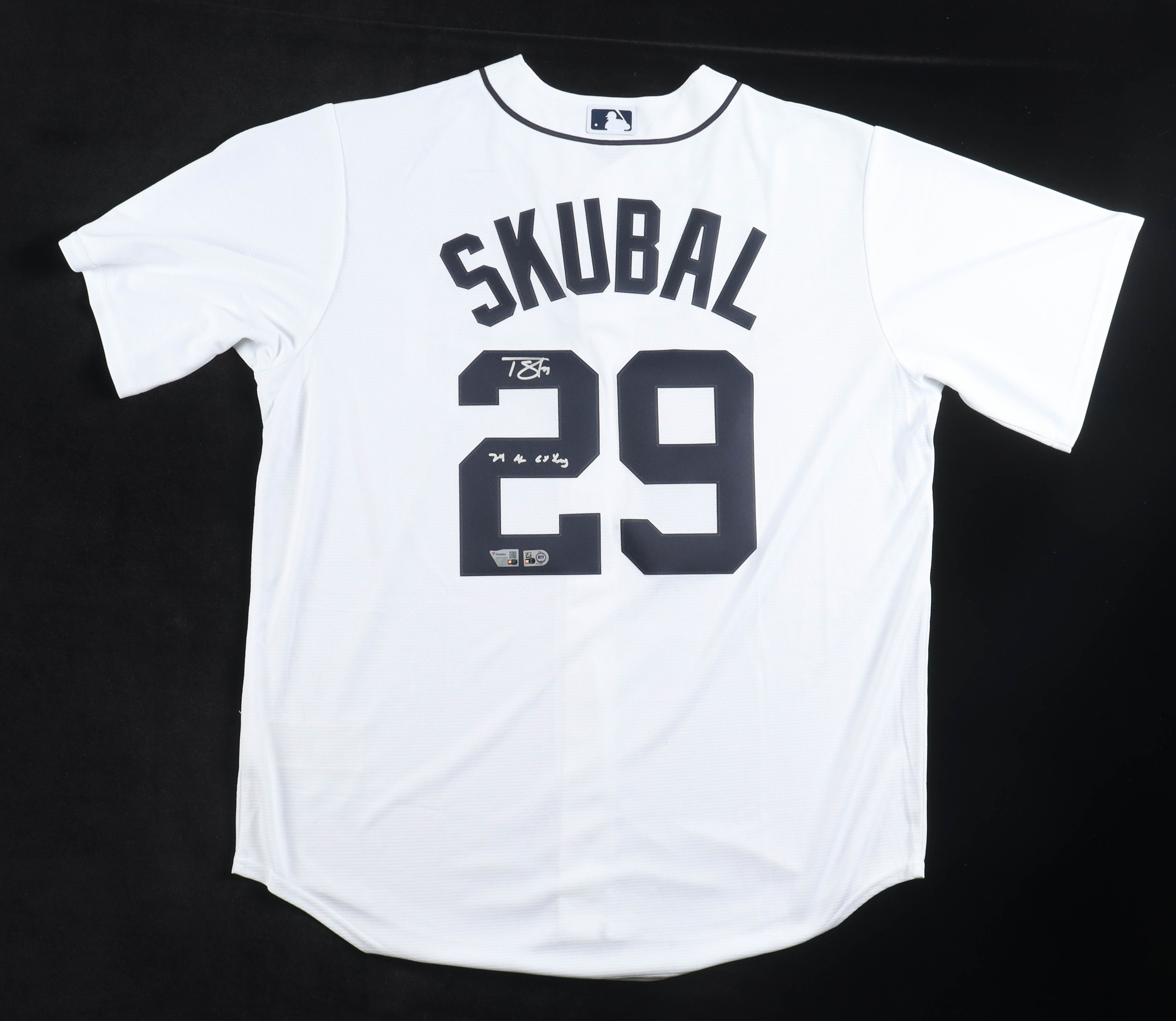 Tarik Skubal Signed Tigers Nike Jersey Inscribed "24 AL CY Young" (Fanatics & MLB) at PristineAuction.com Tarik Skubal Signed Tigers Nike Jersey Inscribed "24 AL CY Young" (Fanatics & MLB) at PristineAuction.com