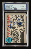 Nolan Ryan Signed 1970 O-Pee-Chee Ryan Saves The Day #197 Inscribed "Game 3 Save" (PSA | Autograph Graded PSA 10) at PristineAuction.com