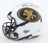 Fred Warner & Trey Lance Signed 49ers Full-Size Lunar Eclipse Alternate Speed Helmet (Beckett) at PristineAuction.com