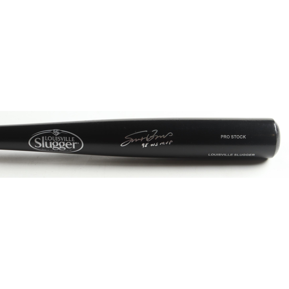 Scott Brosius Signed Louisville Slugger Baseball Bat Inscribed "98 WS MVP" (Beckett) at PristineAuction.com