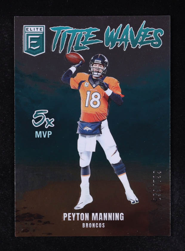 Peyton Manning 2025 Donruss Elite Title Waves 5x Mvp #8 #290/799 at PristineAuction.com Peyton Manning 2025 Donruss Elite Title Waves 5x Mvp #8 #290/799 at PristineAuction.com
