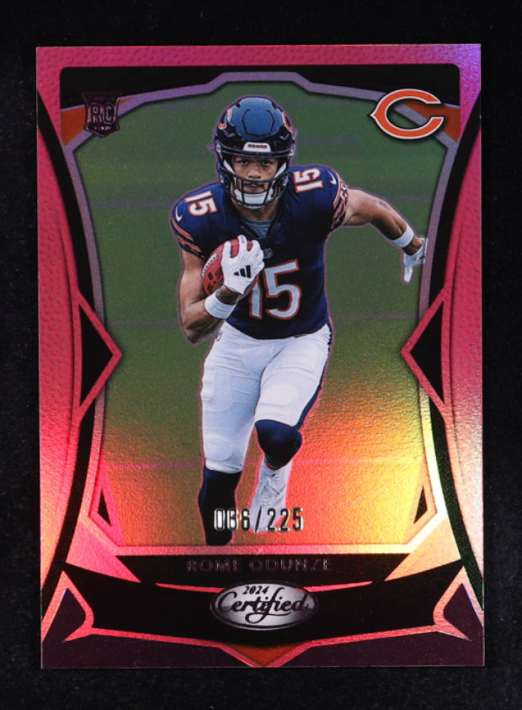 Rome Odunze 2024 Panini Certified Mirror Pink #107 RC #066/225