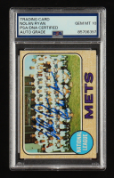 Nolan Ryan Signed 1968 Topps #401 Mets Team "Miracle Mets" (PSA | Auto 10) at PristineAuction.com