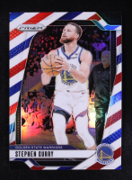 Stephen Curry 2024-25 Panini Prizm Red White & Blue #134 at PristineAuction.com