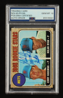 Nolan Ryan Signed 1968 Topps Rookie Stars Inscribed "108.5Mph Fastball" #177 RC (PSA | Autograph Graded PSA 10) at PristineAuction.com