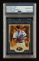 Nolan Ryan Signed 2008 Donruss Diamond Kings Threads #DK-50 (PSA | Autograph Graded PSA 10) at PristineAuction.com