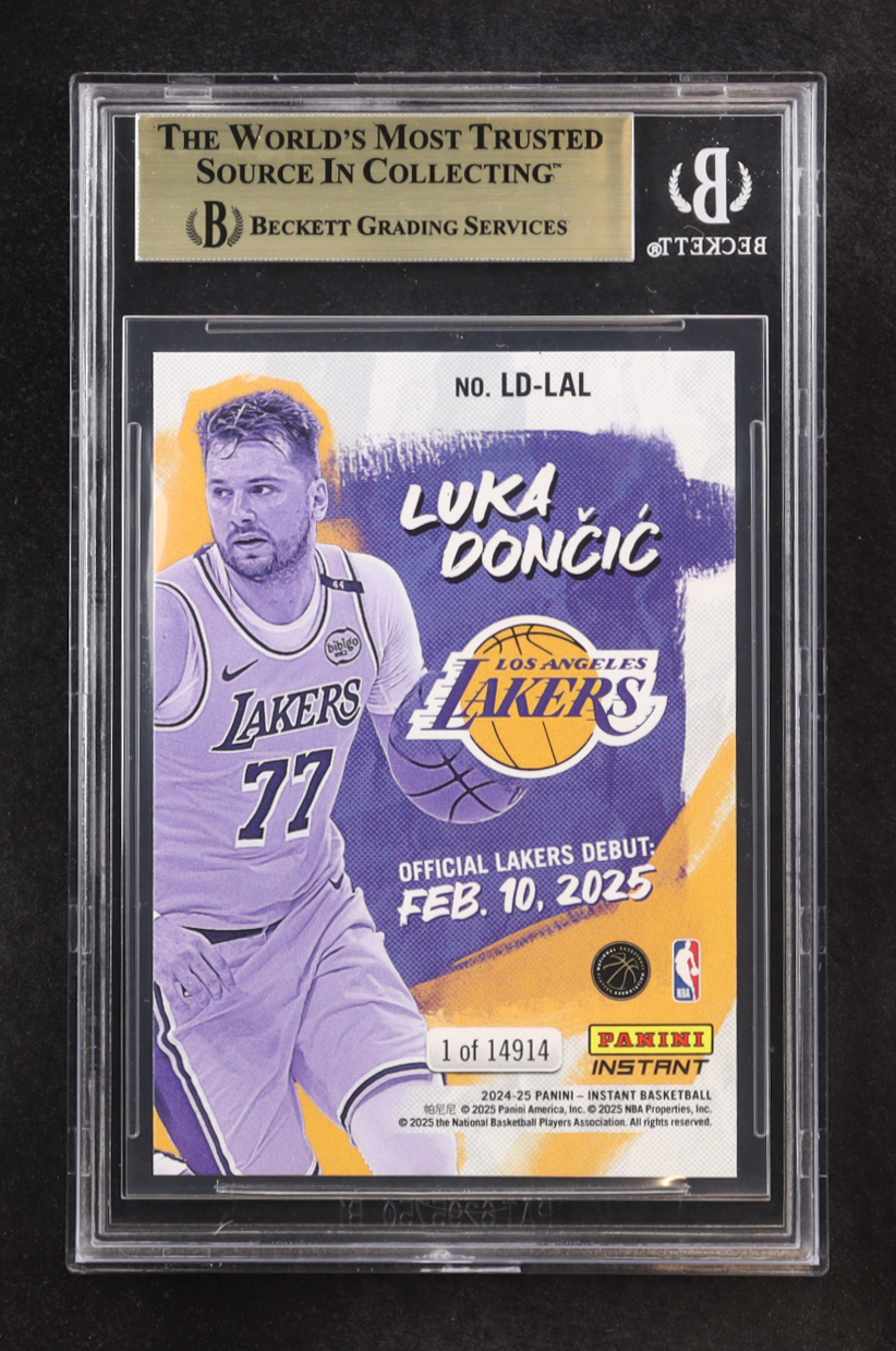 Luka Doncic 2024-25 Panini Instant #LDLAL (BGS 10) at PristineAuction.com Luka Doncic 2024-25 Panini Instant #LDLAL (BGS 10) at PristineAuction.com
