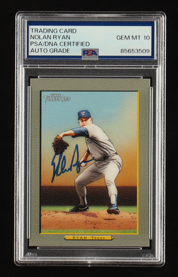 Nolan Ryan Signed 1968 Topps Turkey Red #301 (PSA | Autograph Graded PSA 10) at PristineAuction.com Nolan Ryan Signed 1968 Topps Turkey Red #301 (PSA | Autograph Graded PSA 10) at PristineAuction.com