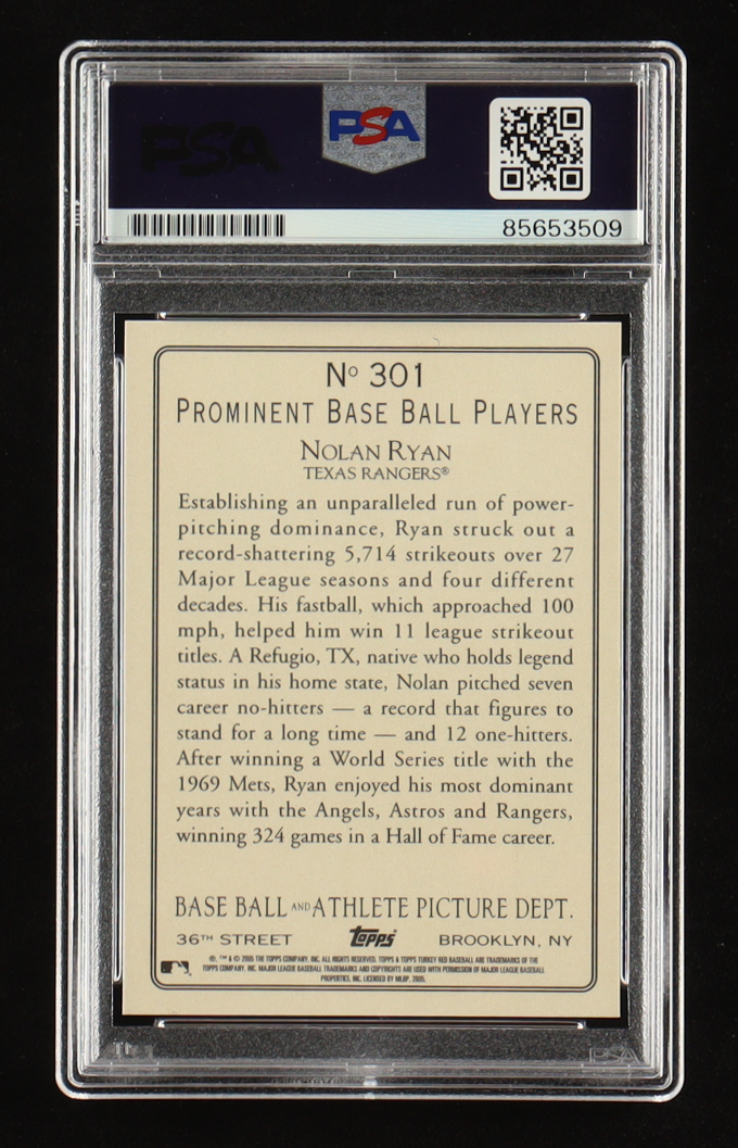 Nolan Ryan Signed 1968 Topps Turkey Red #301 (PSA | Autograph Graded PSA 10) at PristineAuction.com Nolan Ryan Signed 1968 Topps Turkey Red #301 (PSA | Autograph Graded PSA 10) at PristineAuction.com