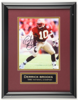 Derrick Brooks Signed Florida State Seminoles Custom Framed Photo Display (JSA) at PristineAuction.com