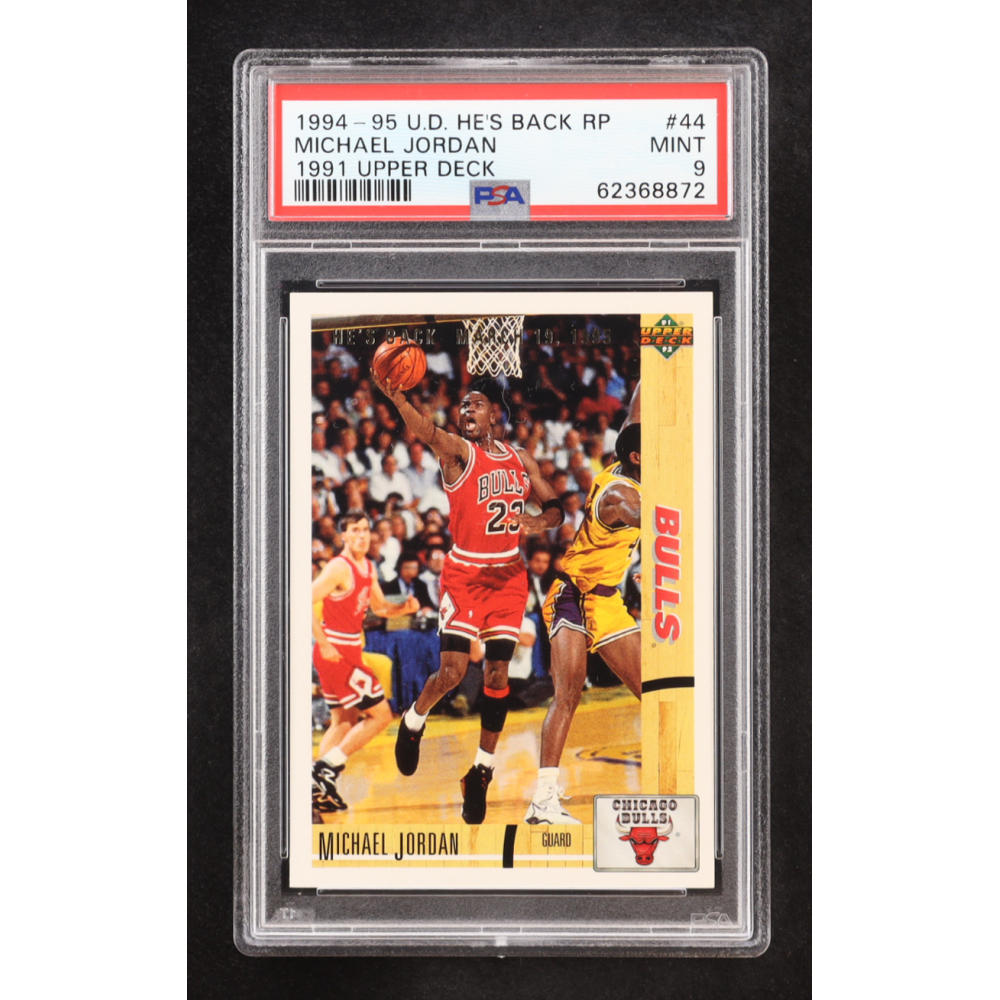 Michael Jordan 1994-95 U.D. He's Back RP 1991 Upper Deck #44 (PSA 9) at PristineAuction.com
