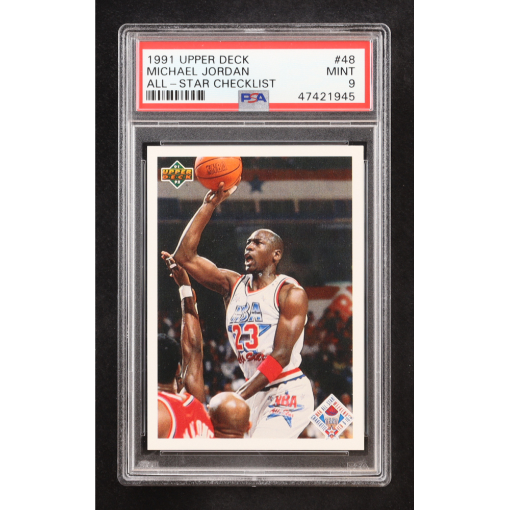 Michael Jordan 1991 Upper Deck #48 AS CL (PSA 9) at PristineAuction.com