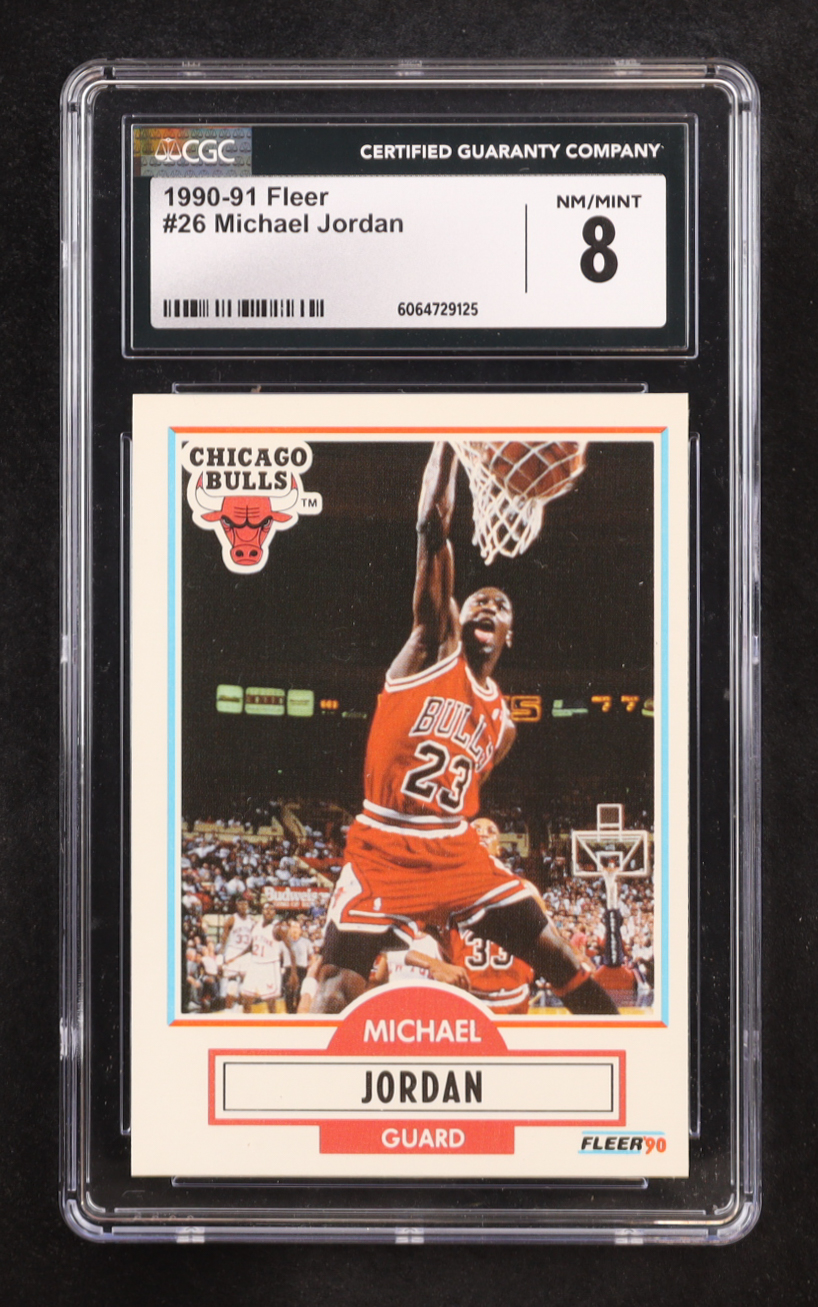 Michael Jordan 1990-91 Fleer #26 (CGC 8) at PristineAuction.com Michael Jordan 1990-91 Fleer #26 (CGC 8) at PristineAuction.com