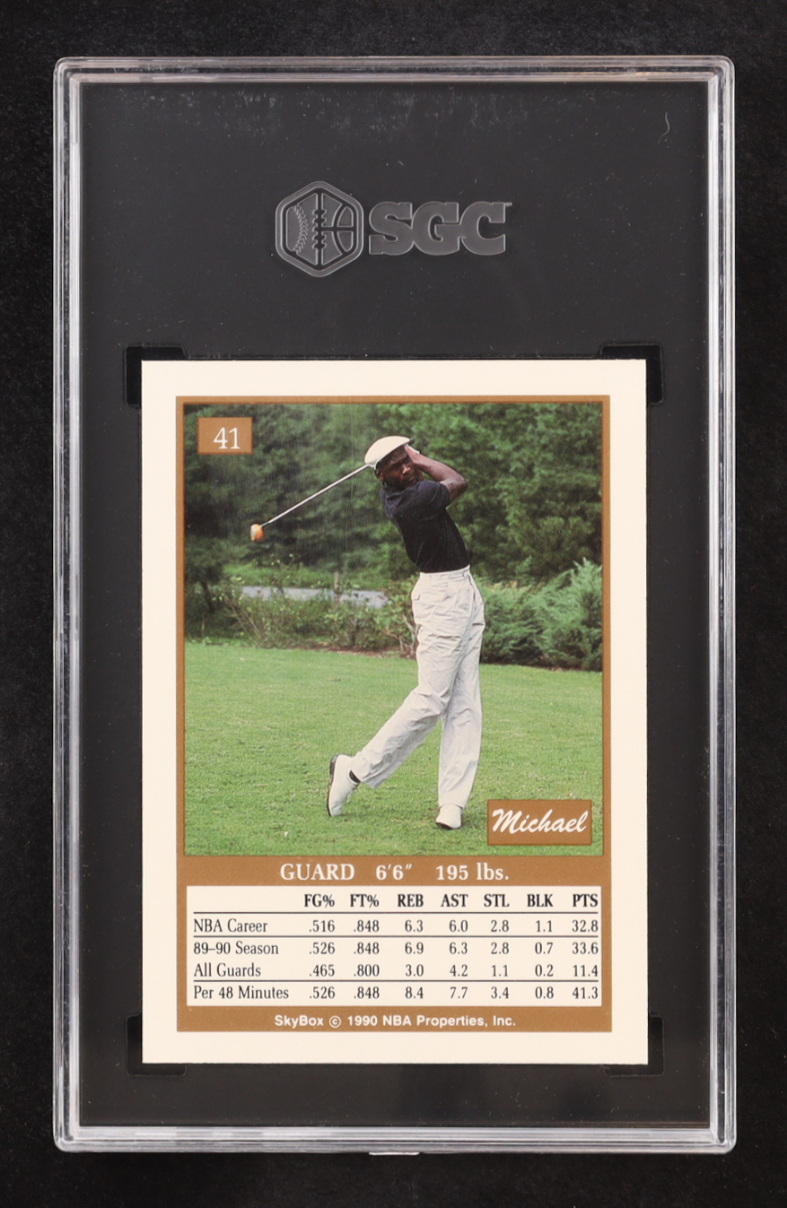 Michael Jordan 1990-91 SkyBox #41 (SGC 8.5) at PristineAuction.com Michael Jordan 1990-91 SkyBox #41 (SGC 8.5) at PristineAuction.com
