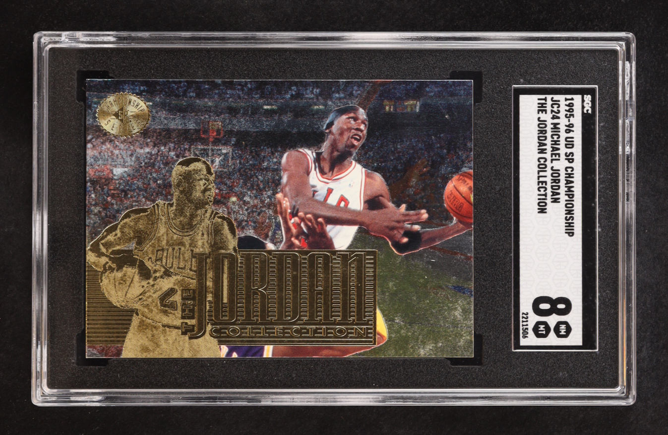 Michael Jordan 1995-96 UD SP Championship #JC24 (SGC 8) at PristineAuction.com Michael Jordan 1995-96 UD SP Championship #JC24 (SGC 8) at PristineAuction.com