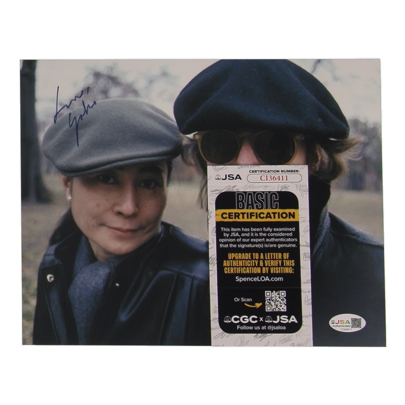Yoko Ono Signed 8x10 Photo Inscribed "Love" (JSA) at PristineAuction.com Yoko Ono Signed 8x10 Photo Inscribed "Love" (JSA) at PristineAuction.com