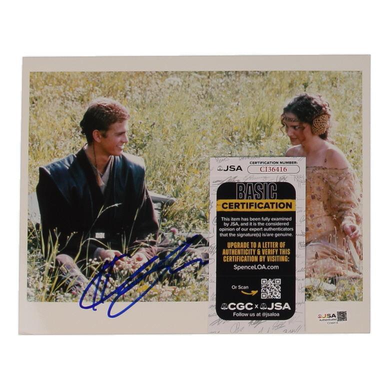 Hayden Christensen Signed "Star Wars: Episode II – Attack of the Clones" 8x10 Photo (JSA) at PristineAuction.com Hayden Christensen Signed "Star Wars: Episode II – Attack of the Clones" 8x10 Photo (JSA) at PristineAuction.com