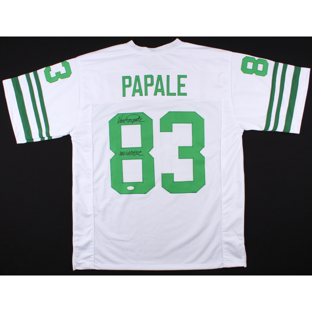 Vince Papale Signed Eagles Jersey Inscribed "Invincible" (JSA) at PristineAuction.com