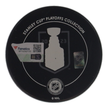 Jack Eichel Signed Golden Knights 2023 Stanley Cup Champions Logo Hockey Puck (Fanatics) at PristineAuction.com Jack Eichel Signed Golden Knights 2023 Stanley Cup Champions Logo Hockey Puck (Fanatics) at PristineAuction.com