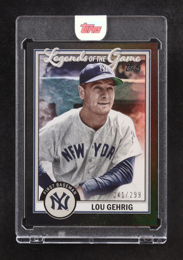 Lou Gehrig 2023 Topps Legends of the Game #LG11 #41/299 at PristineAuction.com Lou Gehrig 2023 Topps Legends of the Game #LG11 #41/299 at PristineAuction.com