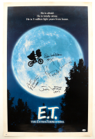 "E.T.: The Extraterrestrial" Movie Poster Signed by (4) with Henry Thomas, Matthew De Meritt, Dee Wallace & Robert MacNaughton with Multiple Inscriptions (JSA) at PristineAuction.com