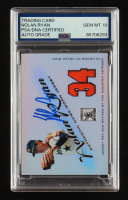 Nolan Ryan Signed 2001 Topps Tribute Retired Game Jersey #RJNRH (PSA | Auto 10) at PristineAuction.com