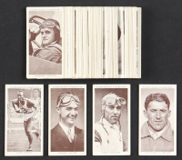 1939 Churchman Kings of Speed Complete Set of (50) Cigarette Cards with Jesse Owens #45 and Howard Hughes #6 at PristineAuction.com